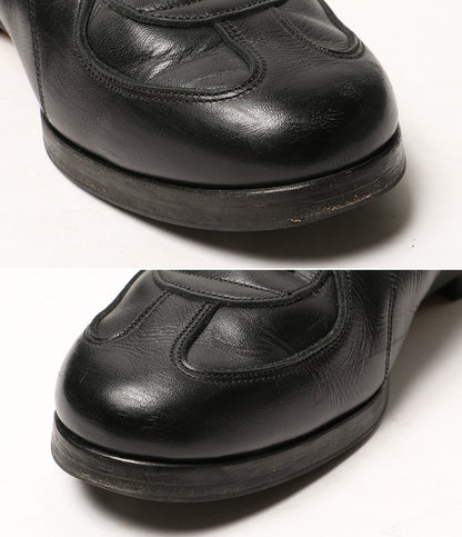 FOOT THE COACHER レザースニーカー ブラック メンズ SIZE 10 フットザコーチャー