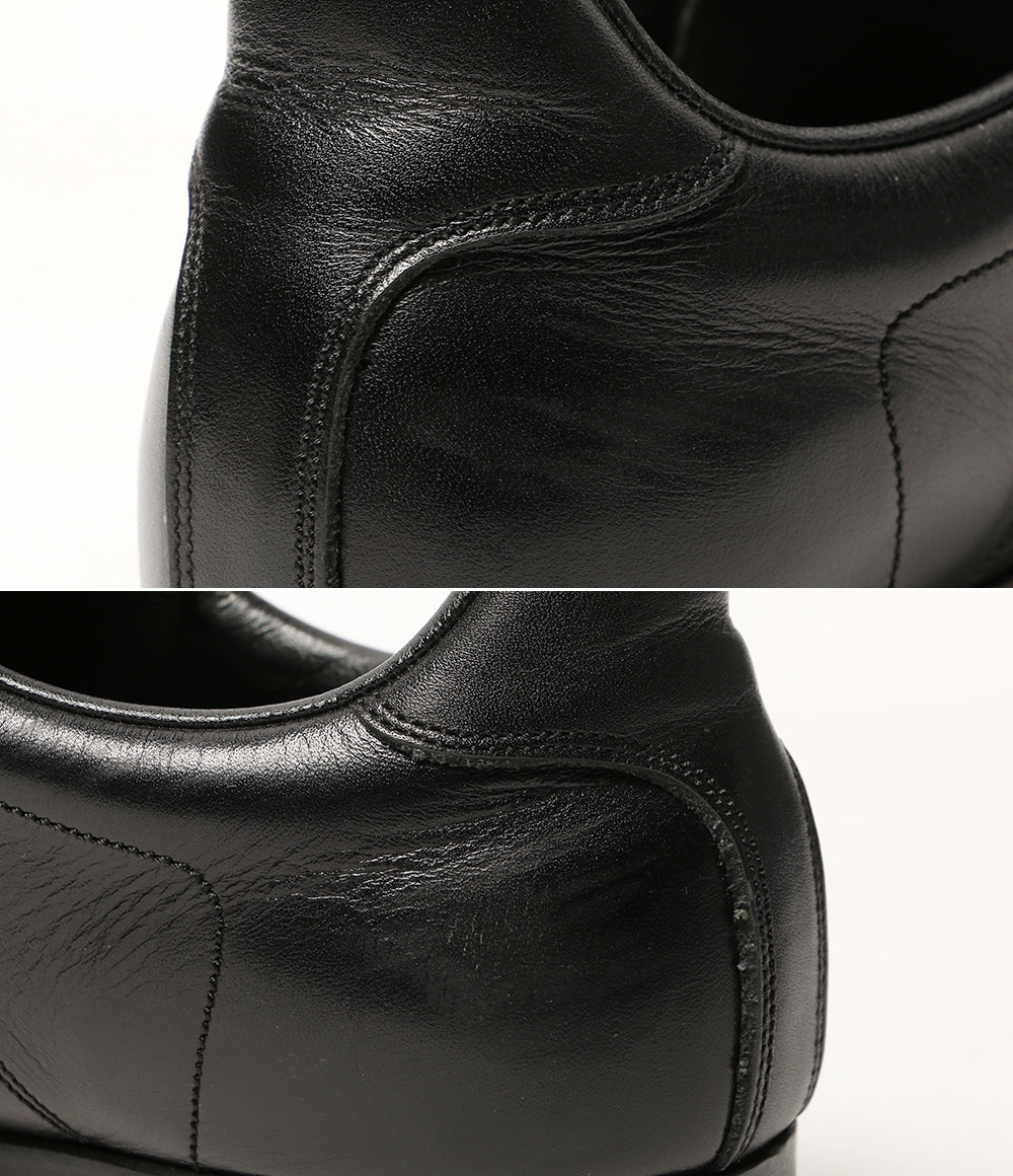 FOOT THE COACHER レザースニーカー ブラック メンズ SIZE 10 フットザコーチャー