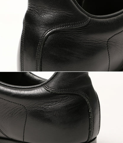 FOOT THE COACHER レザースニーカー ブラック メンズ SIZE 10 フットザコーチャー