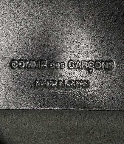 COMME des GARCONS 長財布 レザー ペイント ブラック メンズ コムデギャルソン