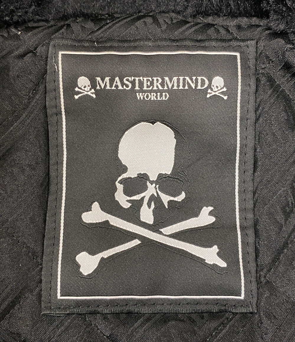 MASTERMIND WORLD マスターマインド ワールド ライダースジャケット ブラック レザー MW22S09-BL018-700 メンズ SIZE L