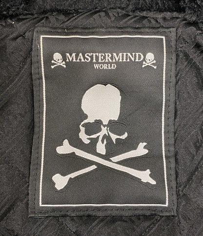 MASTERMIND WORLD マスターマインド ワールド ライダースジャケット ブラック レザー MW22S09-BL018-700 メンズ SIZE L