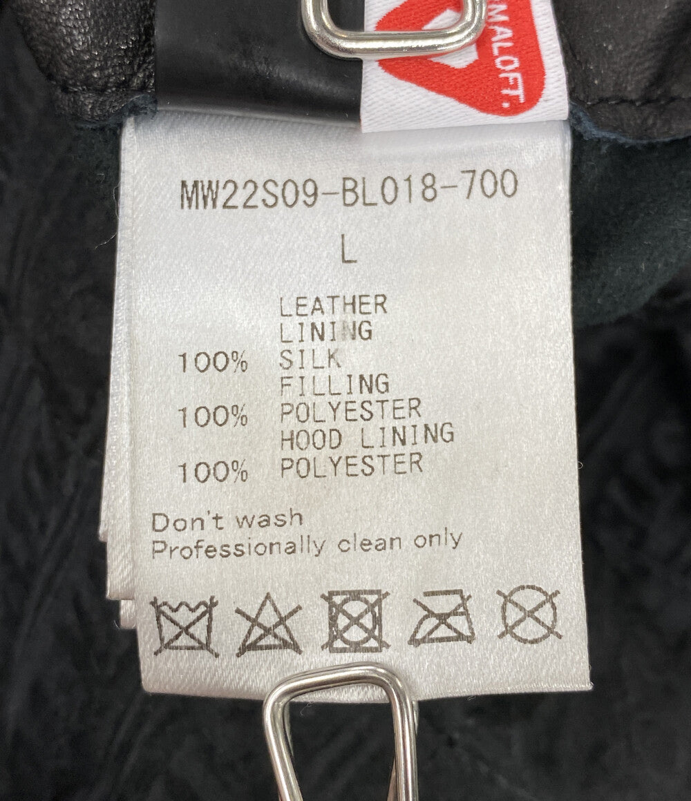 MASTERMIND WORLD マスターマインド ワールド ライダースジャケット ブラック レザー MW22S09-BL018-700 メンズ SIZE L