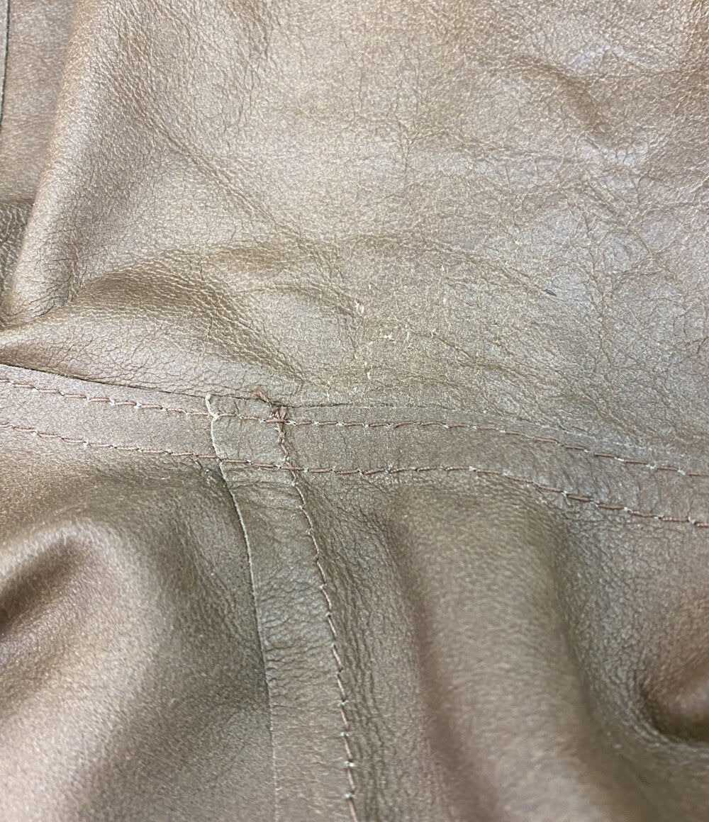WEEKEND MAXMARA ジャケット フードレザージップアップ ベージュ レディース SIZE 36 マックスマーラウィークエンド