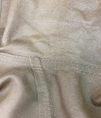 WEEKEND MAXMARA ジャケット フードレザージップアップ ベージュ レディース SIZE 36 マックスマーラウィークエンド