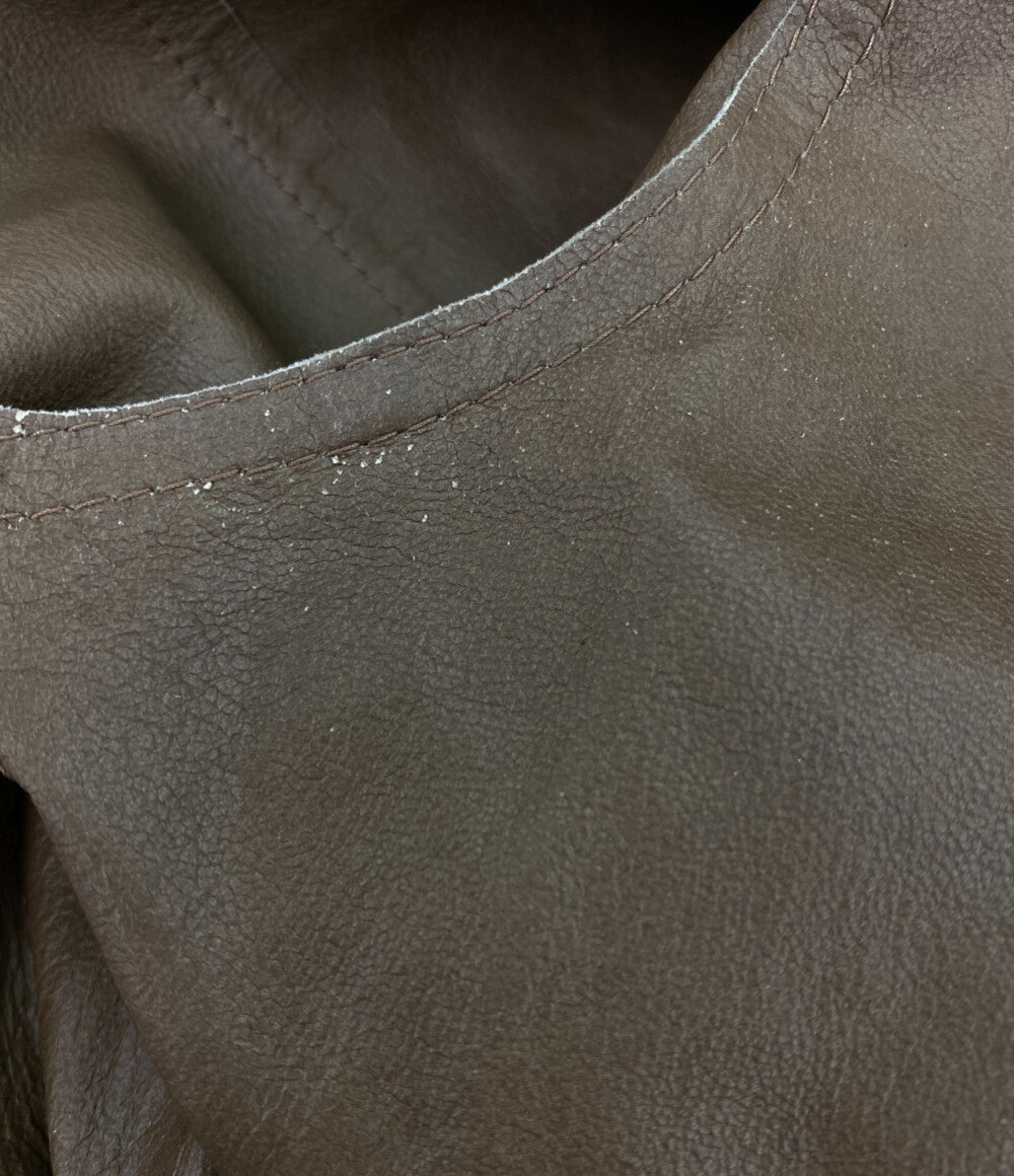 WEEKEND MAXMARA ジャケット フードレザージップアップ ベージュ レディース SIZE 36 マックスマーラウィークエンド