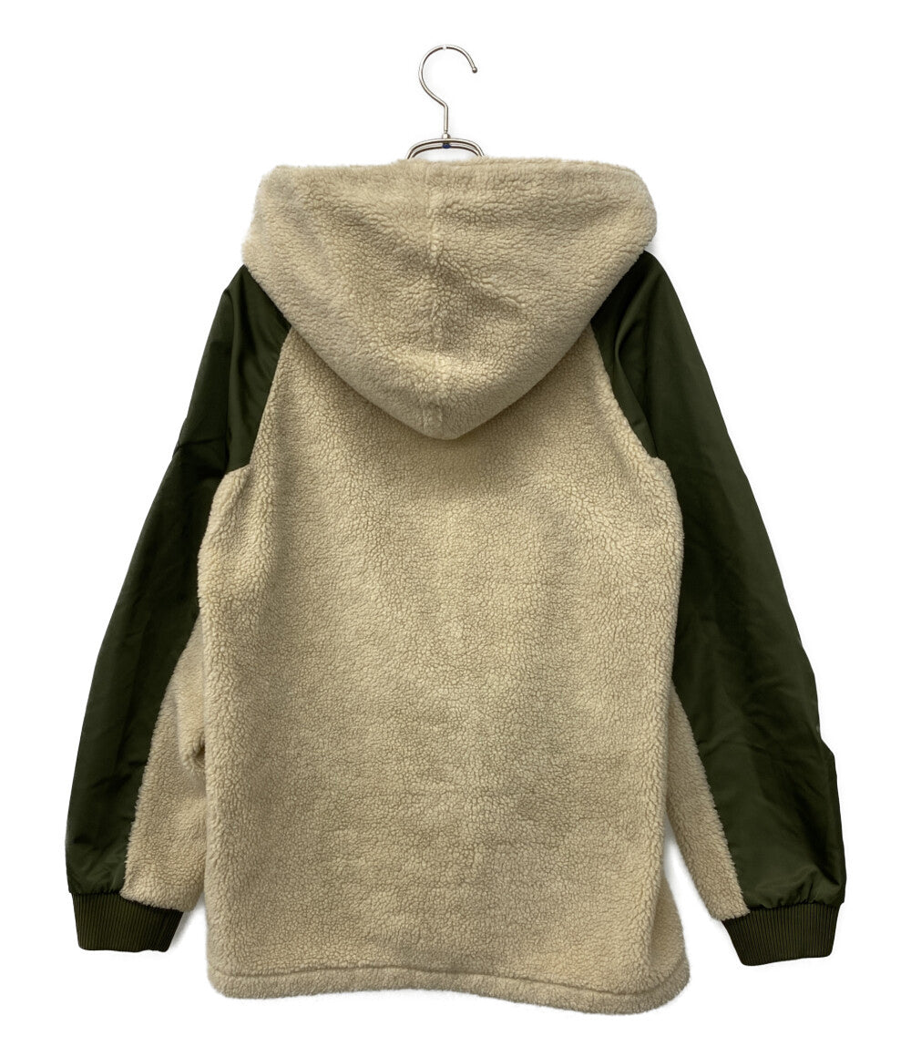 MONCLER ボアブルゾン フード 切替 MAGLIA CARDIGAN マグリア 21AW メンズ SIZE L モンクレール