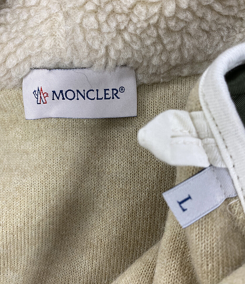 MONCLER ボアブルゾン フード 切替 MAGLIA CARDIGAN マグリア 21AW メンズ SIZE L モンクレール