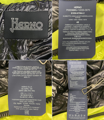 HERNO ダウンジャケット 切替 PI000998U-12220-3070 メンズ SIZE 48 ヘルノ