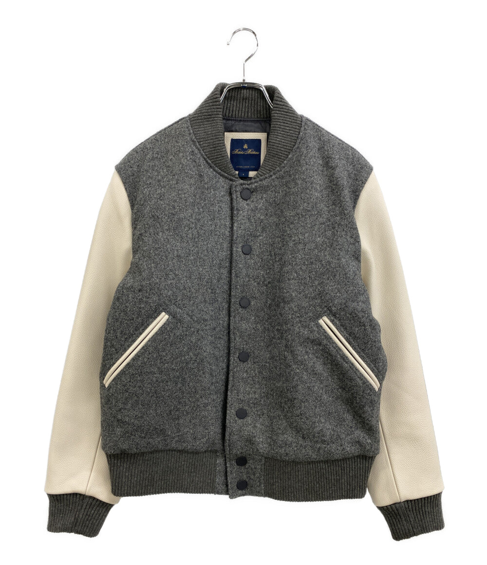 美品 Brooks Brothers スタジャン ウールメルトン バーシティ 19-45-6551 メンズ SIZE S ブルックスブラザーズ
