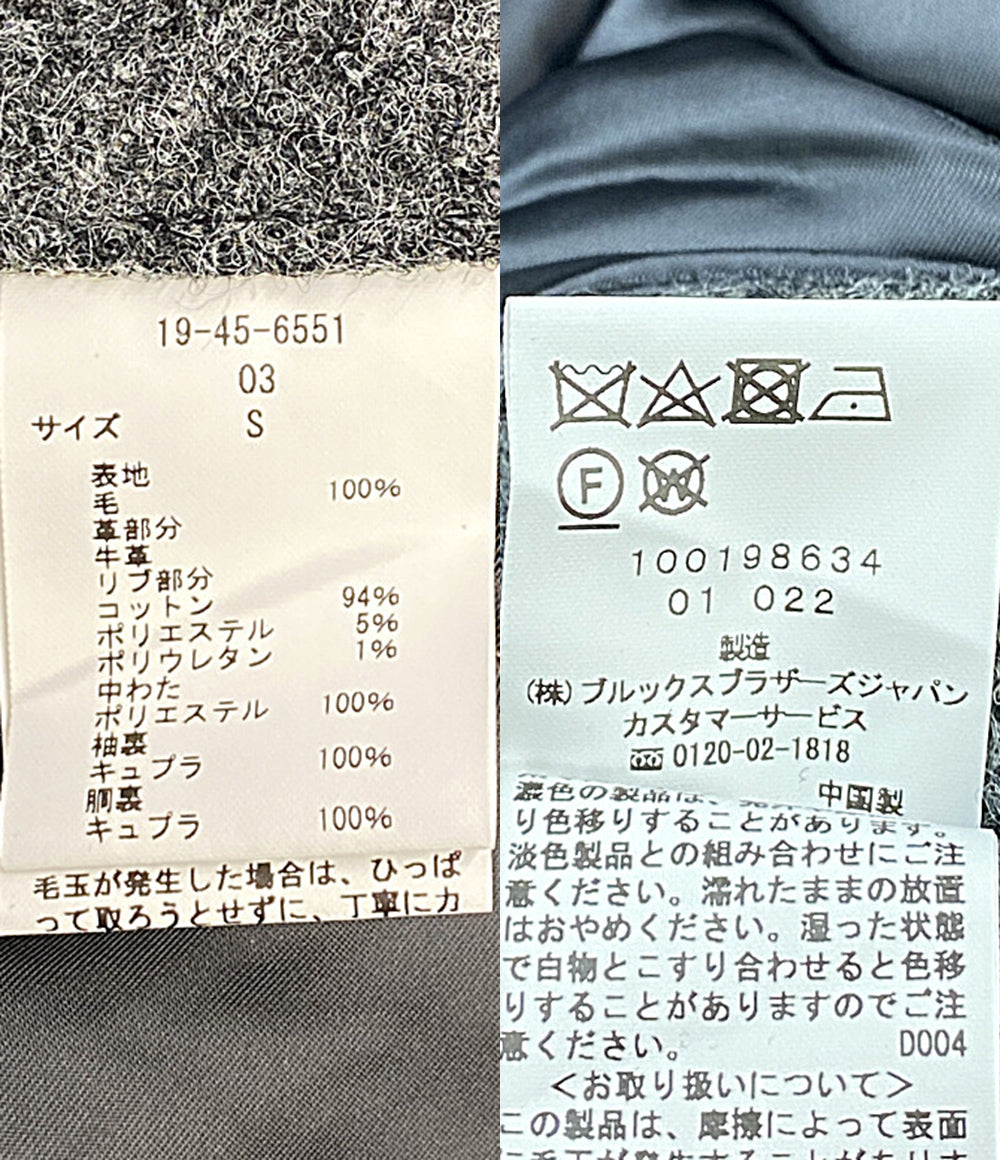 美品 Brooks Brothers スタジャン ウールメルトン バーシティ 19-45-6551 メンズ SIZE S ブルックスブラザーズ