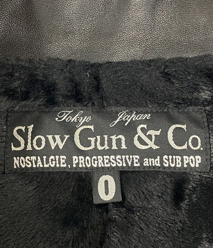 SlowGun&Co スロウガン ライダースジャケット ブラック ハラコ 202230 レディース SIZE -