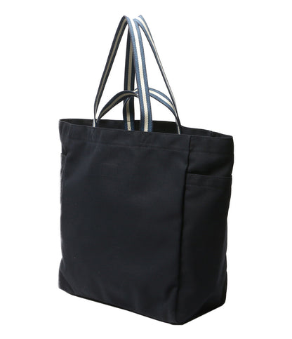 美品 ANYA HINDMARCH トートバッグ CARRY ONロゴトート ネイビー レディース アニヤ・ハインドマーチ