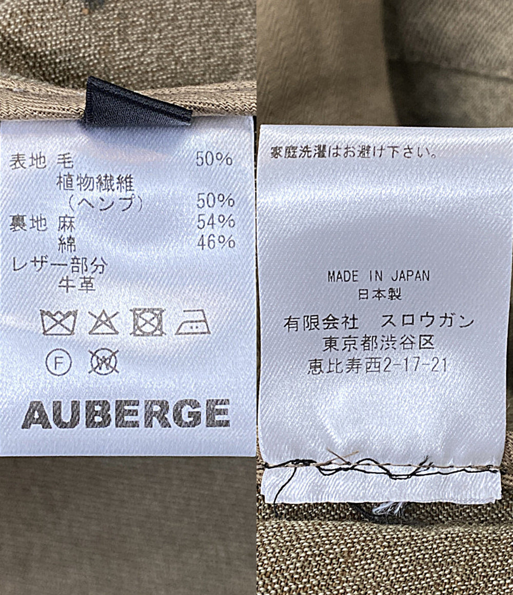 AUBERGE テーラードジャケット ブラウン メンズ SIZE 38 オーベルジュ