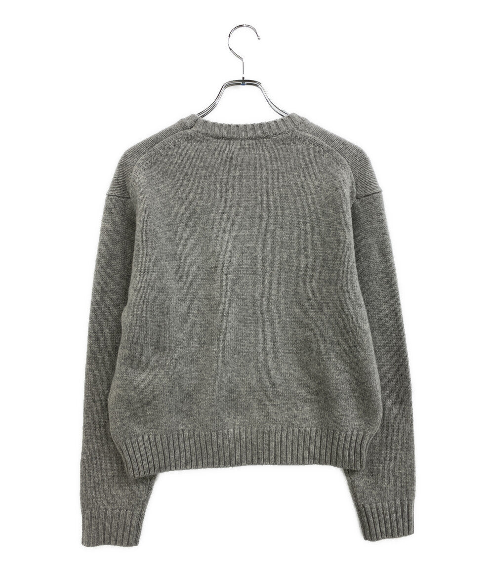 美品 RALPH LAUREN ニット ポロベア ウールカシミヤ グレー レディース SIZE S ラルフローレン
