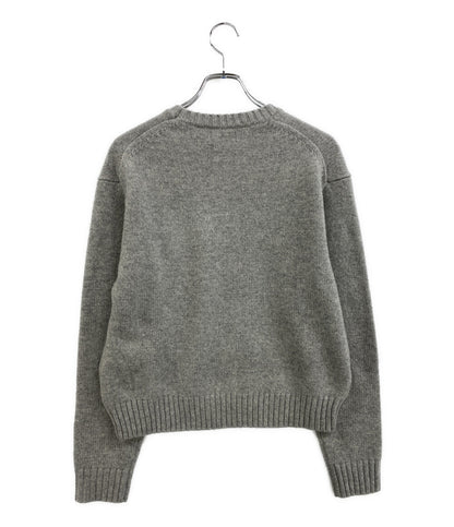 美品 RALPH LAUREN ニット ポロベア ウールカシミヤ グレー レディース SIZE S ラルフローレン