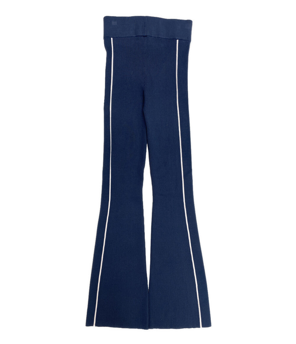 ALO YOGA アロヨガ ニットフレアパンツ リブ レディース SIZE XS
