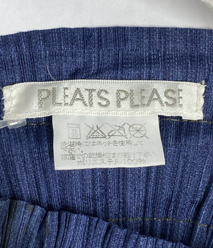 PLEATS PLEASE スカート PP33-JG724 ネイビー レディース SIZE 4 プリーツプリーズ