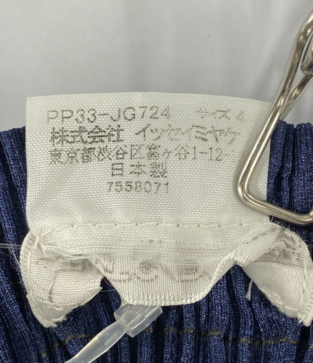 PLEATS PLEASE スカート PP33-JG724 ネイビー レディース SIZE 4 プリーツプリーズ