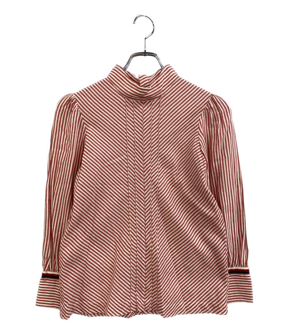 GUCCI 長袖ブラウス 子供服 レッド×ホワイト キッズ SIZE 12 グッチ