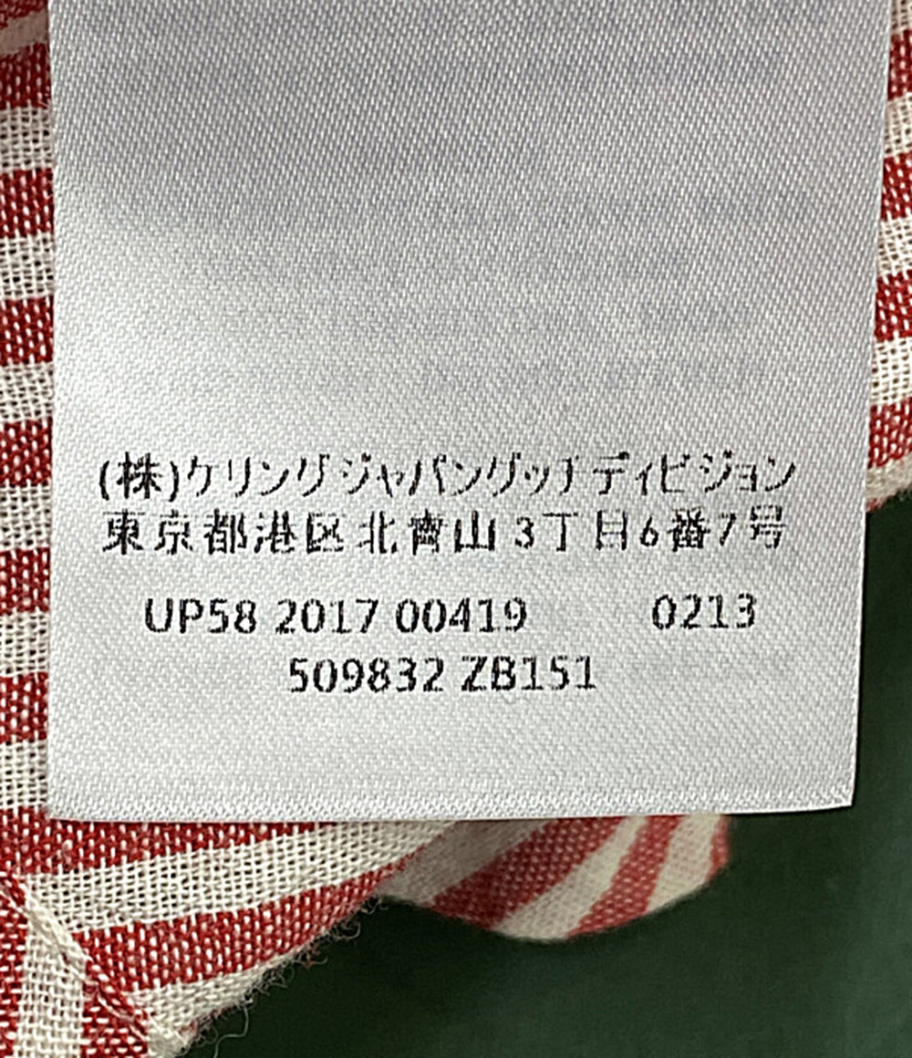 GUCCI 長袖ブラウス 子供服 レッド×ホワイト キッズ SIZE 12 グッチ