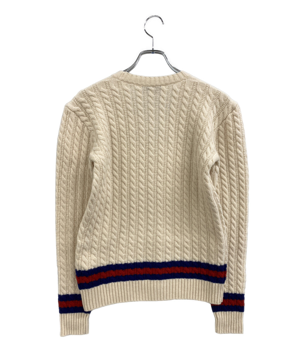 GUCCI ニット 子供服 ケーブルニット ベージュ キッズ SIZE 12 グッチ