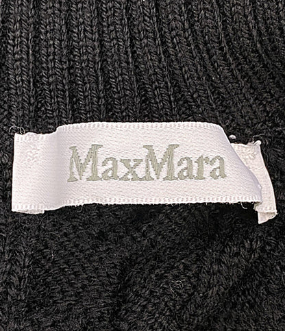 MAX MARA ニット ピュアウールバルーンスリーブ ブラック レディース SIZE S マックスマーラ
