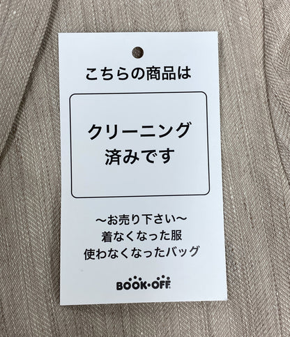 美品 Chaos テーラードジャケット アイボリー ナリアンジャケット ウールリネン CH007033ER レディース SIZE F カオス