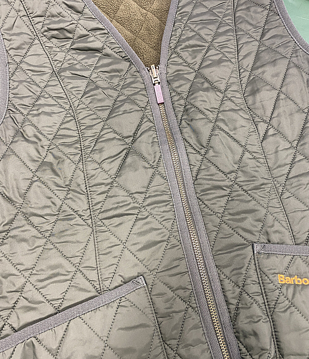 美品 BARBOUR ベスト キルティングベスト オリーブ LLI0003 レディース SIZE 12 バブアー