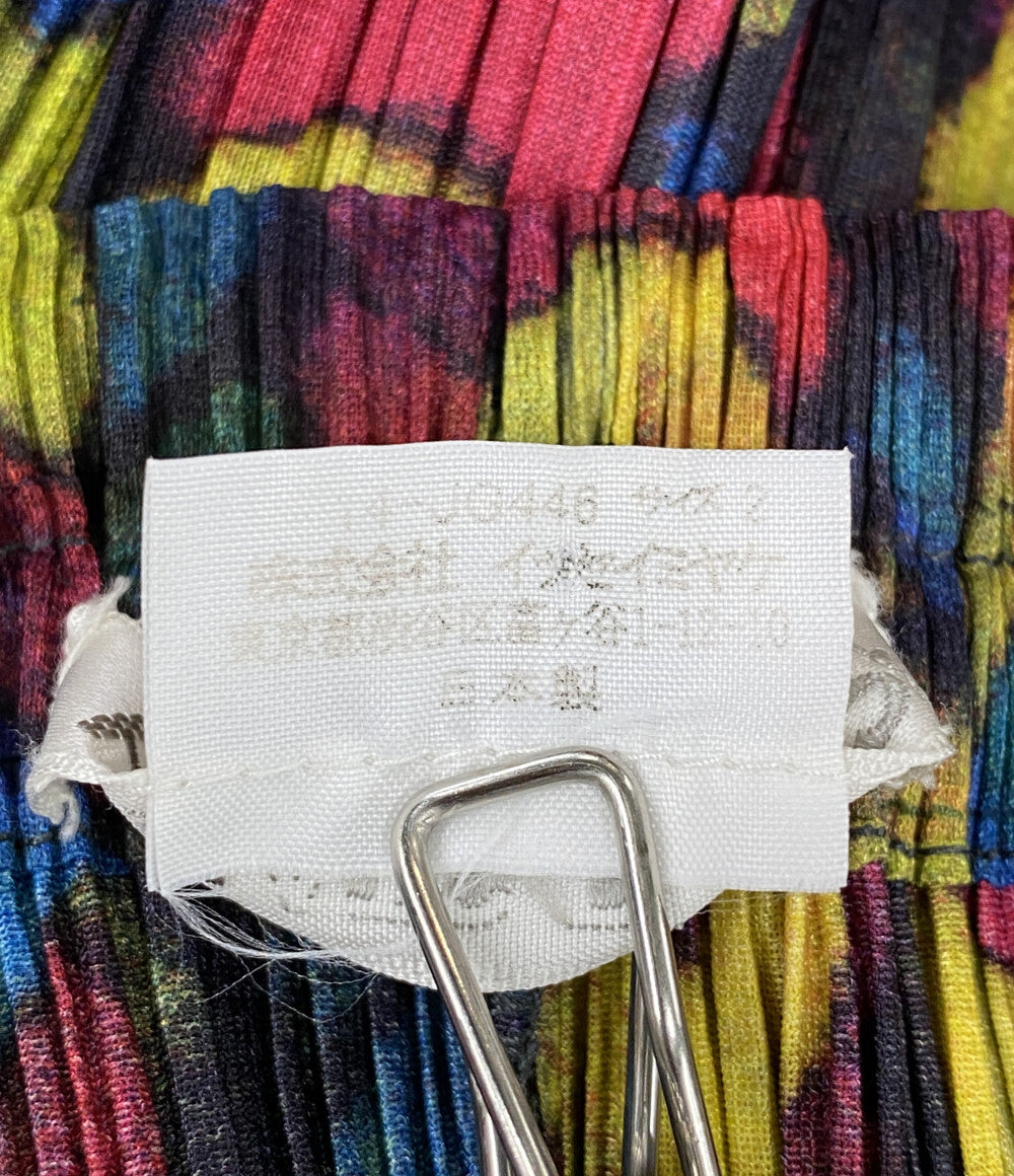PLEATS PLEASE スカート 転写プリント PP14-JG446 マルチカラー レディース SIZE 2 プリーツプリーズ