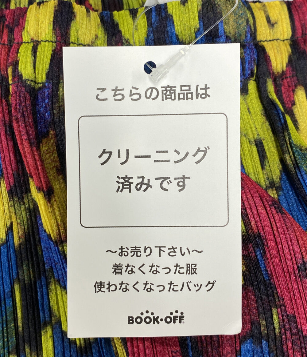 PLEATS PLEASE スカート 転写プリント PP14-JG446 マルチカラー レディース SIZE 2 プリーツプリーズ