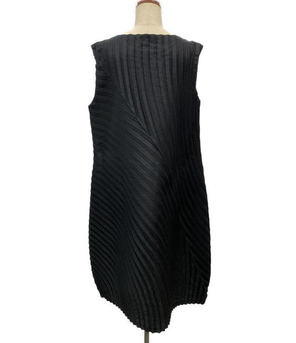 ISSEY MIYAKE ノースリーブワンピース IM03FH123 ブラック レディース SIZE 2 イッセイミヤケ