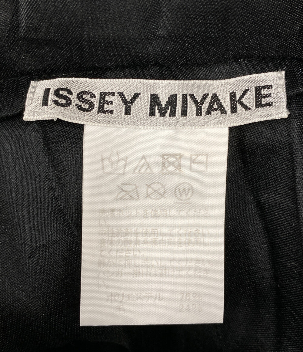 ISSEY MIYAKE ノースリーブワンピース IM03FH123 ブラック レディース SIZE 2 イッセイミヤケ