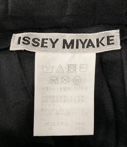 ISSEY MIYAKE ノースリーブワンピース IM03FH123 ブラック レディース SIZE 2 イッセイミヤケ