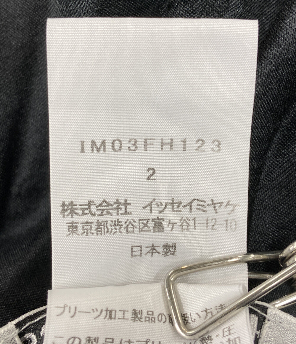 ISSEY MIYAKE ノースリーブワンピース IM03FH123 ブラック レディース SIZE 2 イッセイミヤケ
