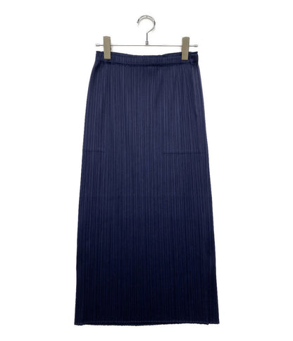 美品 PLEATS PLEASE スカート PP55-JG908 ネイビー レディース SIZE 2 プリーツプリーズ