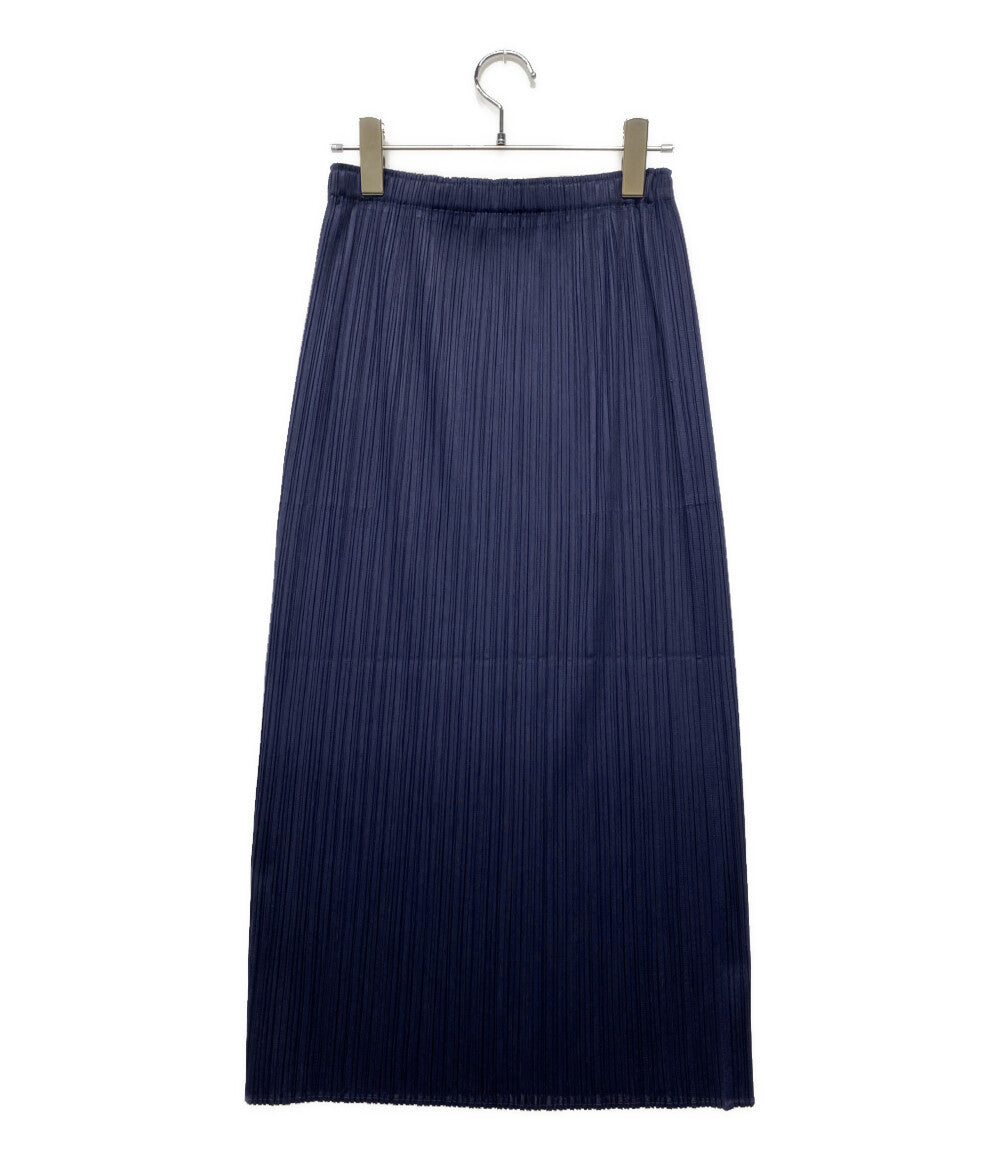 美品 PLEATS PLEASE スカート PP55-JG908 ネイビー レディース SIZE 2 プリーツプリーズ