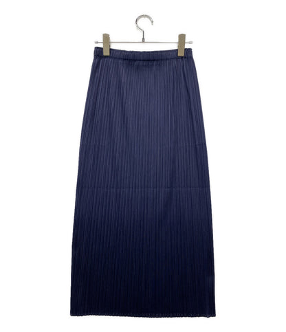 美品 PLEATS PLEASE スカート PP55-JG908 ネイビー レディース SIZE 2 プリーツプリーズ