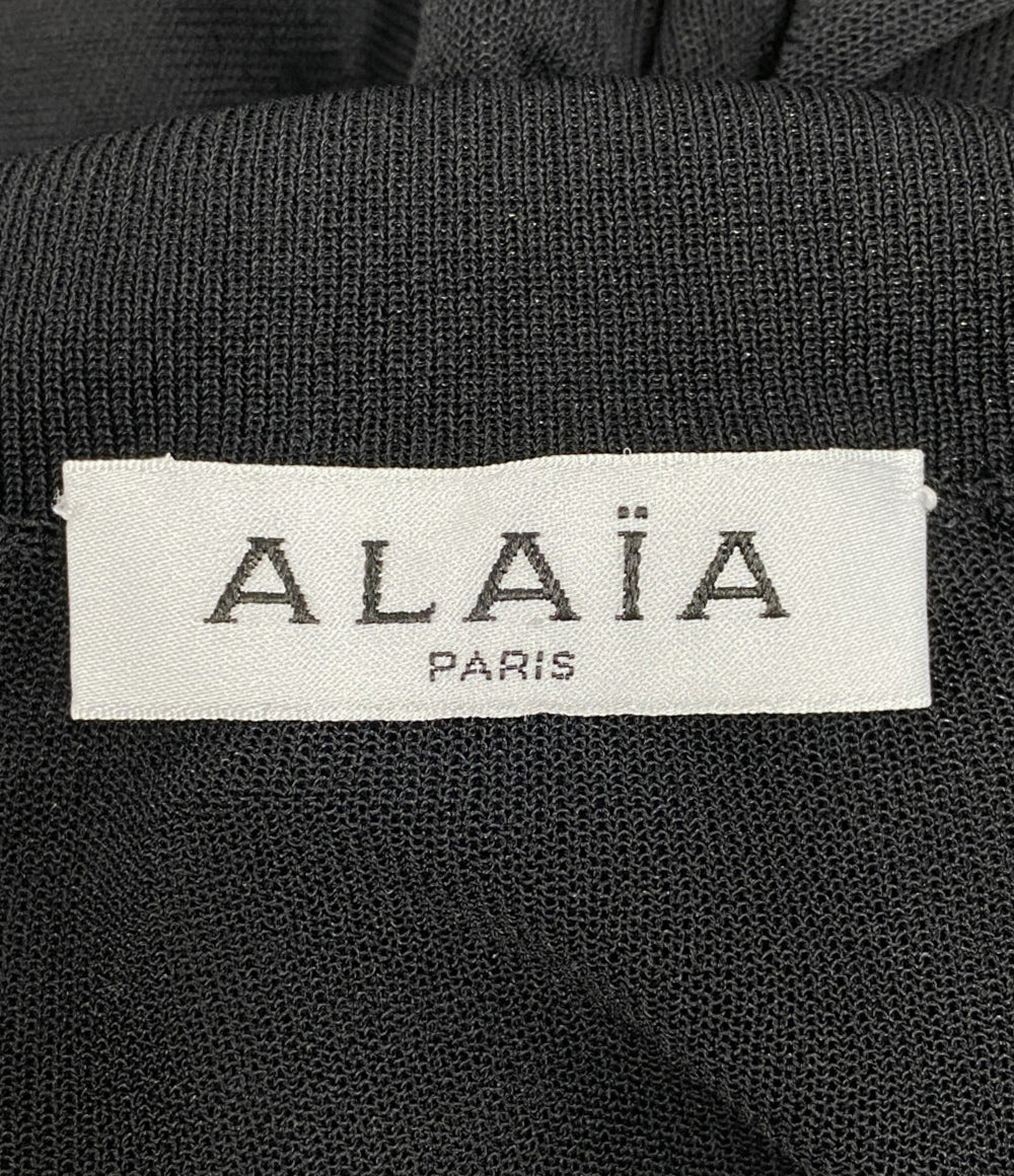 ALAIA アライア 長袖ワンピース シアー AA9R22301M694 タートルワンピ レディース SIZE 34