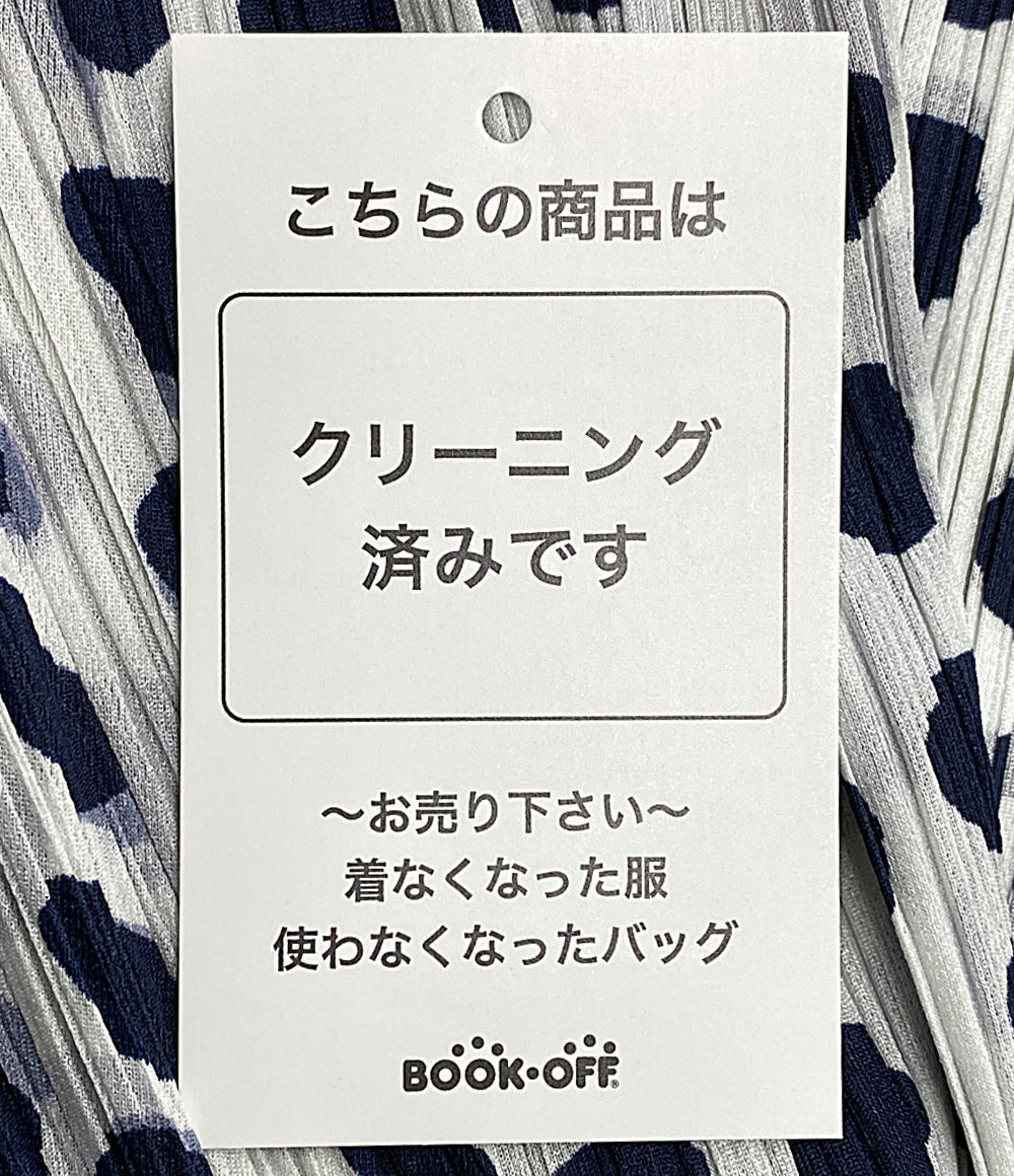 美品 PLEATS PLEASE ノースリーブシャツ ドット PP61-JT685 レディース SIZE 3 プリーツプリーズ