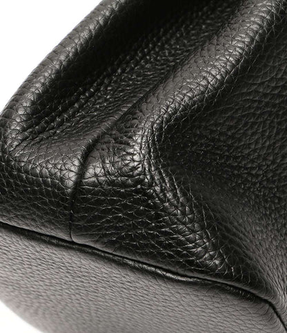 美品 HushTag ハッシュタグ 巾着レザーバッグ ブラック メンズ