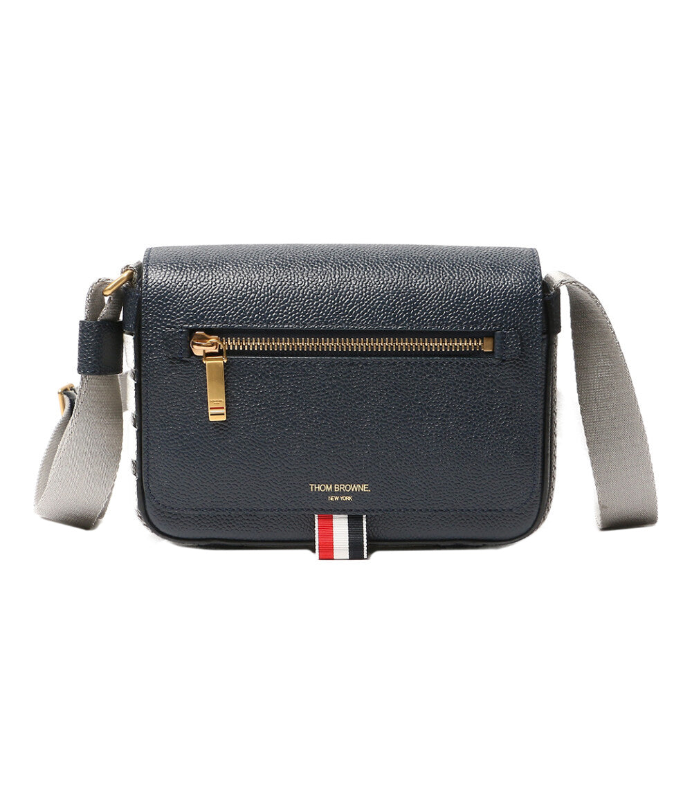 THOM BROWNE ショルダーバッグ スモールリポーターバッグ ペプルグレインレザー メンズ トムブラウン