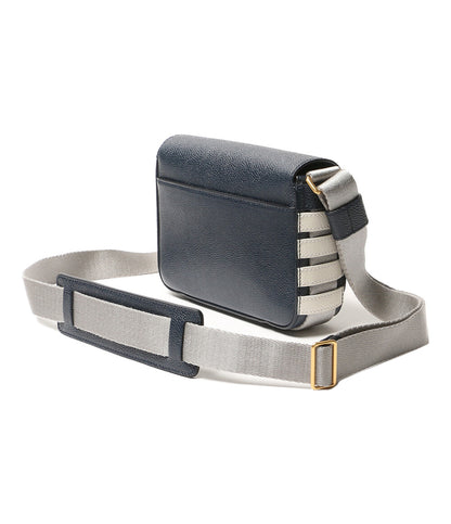 THOM BROWNE ショルダーバッグ スモールリポーターバッグ ペプルグレインレザー メンズ トムブラウン