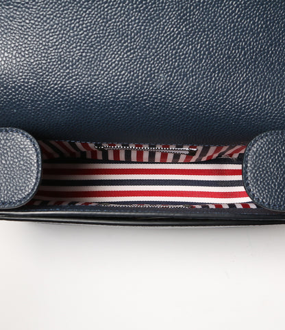 THOM BROWNE ショルダーバッグ スモールリポーターバッグ ペプルグレインレザー メンズ トムブラウン
