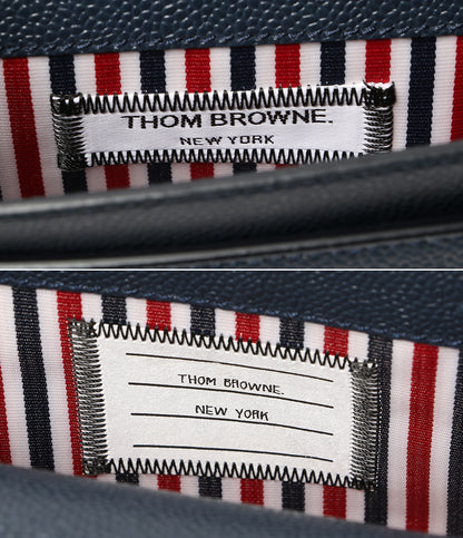 THOM BROWNE ショルダーバッグ スモールリポーターバッグ ペプルグレインレザー メンズ トムブラウン
