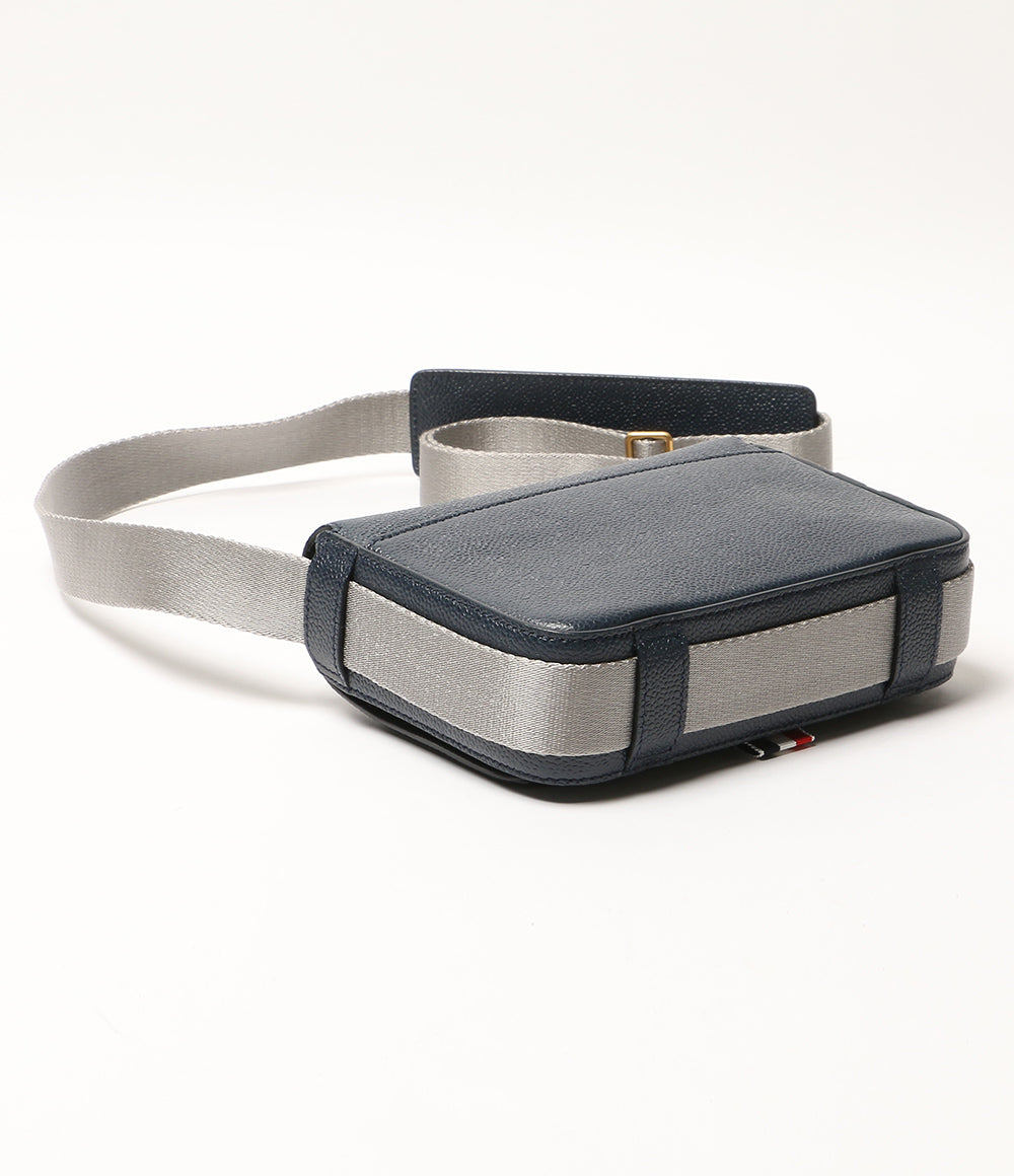 THOM BROWNE ショルダーバッグ スモールリポーターバッグ ペプルグレインレザー メンズ トムブラウン