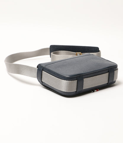 THOM BROWNE ショルダーバッグ スモールリポーターバッグ ペプルグレインレザー メンズ トムブラウン