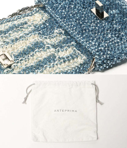 美品 ANTEPRIMA ストライプワイヤーショルダー レディース アンテプリマ