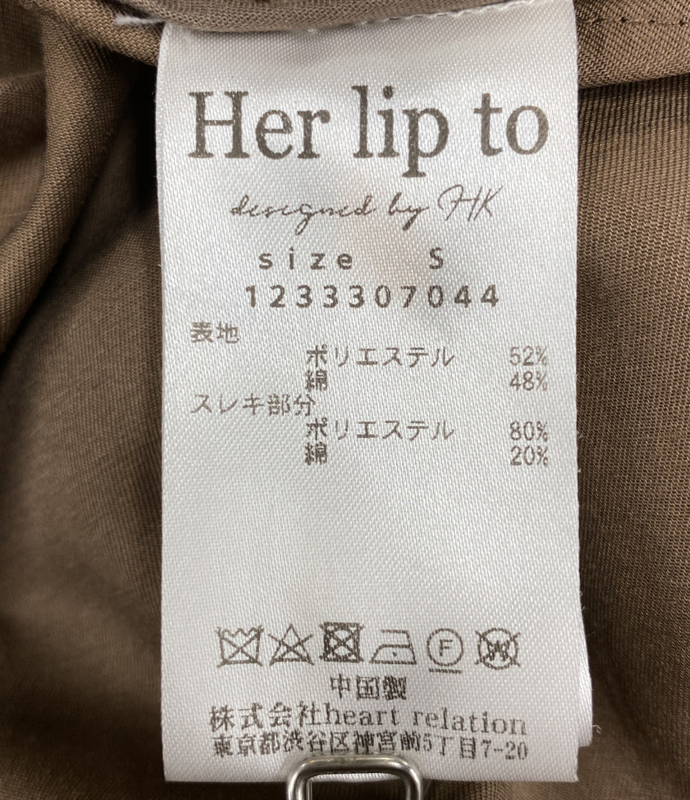 Her lip to トレンチコート ブラウン 1233307044 レディース SIZE S ハーリップトゥ