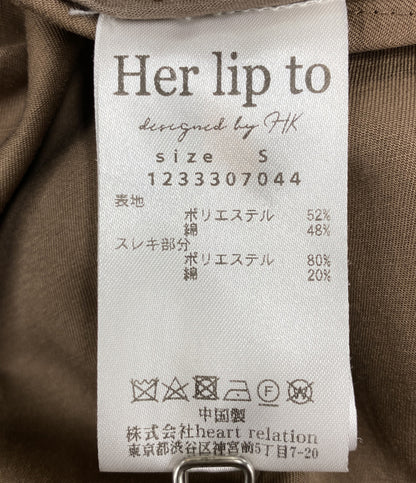 Her lip to トレンチコート ブラウン 1233307044 レディース SIZE S ハーリップトゥ